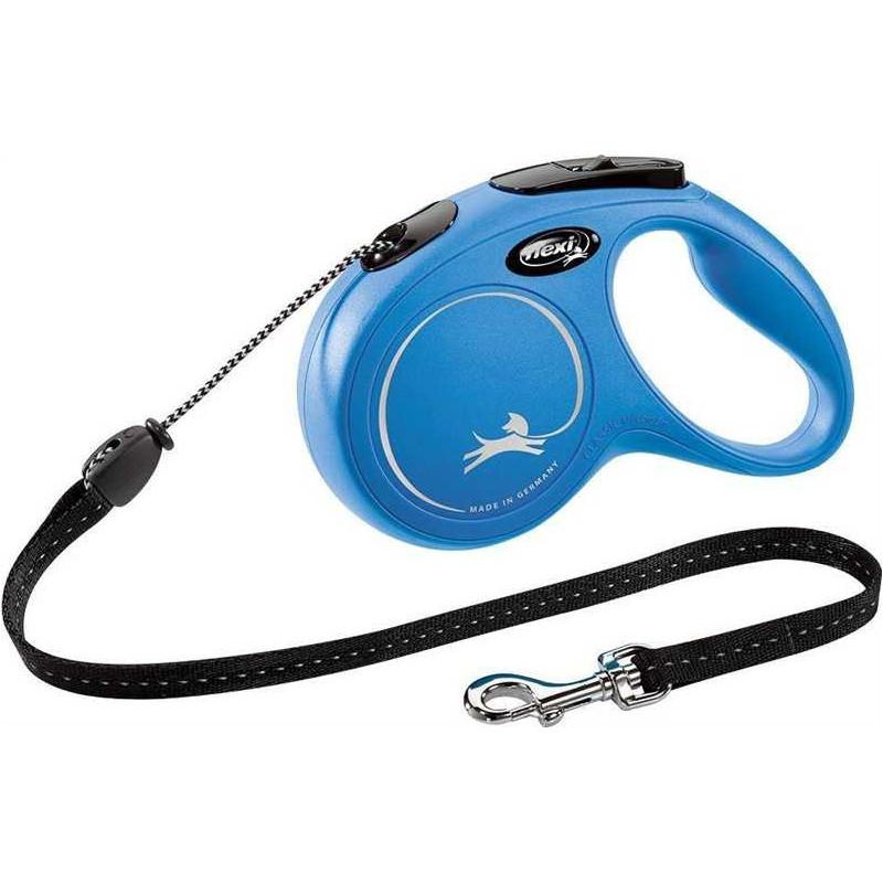 Flexi Flexi Naujas klasikinis automatinis trosinis pavadėlis M 5m Blue