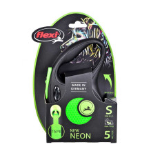 Flexi Flexi automatic leash New Neon S tape 5 m color green. Flexi Flexi automatic leash New Neon S tape 5 m color green.