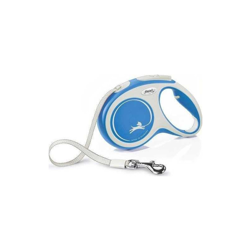 Flexi Flexi automatinis pavadėlis „New Comfort L“ tipo juosta, 5 m, mėlynos spalvos.