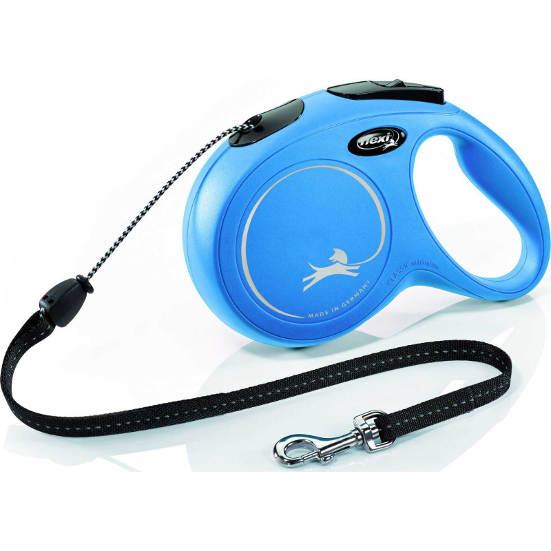 Flexi Flexi Naujas klasikinis automatinis trosinis pavadėlis M 8m Blue