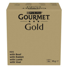 PURINA GOURMET GOLD Mousse Mix 4 Flavors - wet cat food - 96x85g PURINA GOURMET GOLD Mousse Mix 4 Flavors - wet cat food - 96x85g