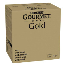 PURINA GOURMET GOLD Mousse Mix 4 Flavors - wet cat food - 96x85g PURINA GOURMET GOLD Mousse Mix 4 Flavors - wet cat food - 96x85g