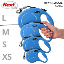 Flexi Flexi Naujas klasikinis automatinis diržinis pavadėlis S 5m Blue Flexi Flexi Naujas klasikinis automatinis diržinis pavadėlis S 5m Blue