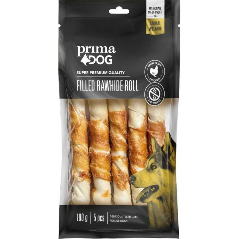 PRIMA Įdarytas vištienos odos suktinukas 5pcs 180g