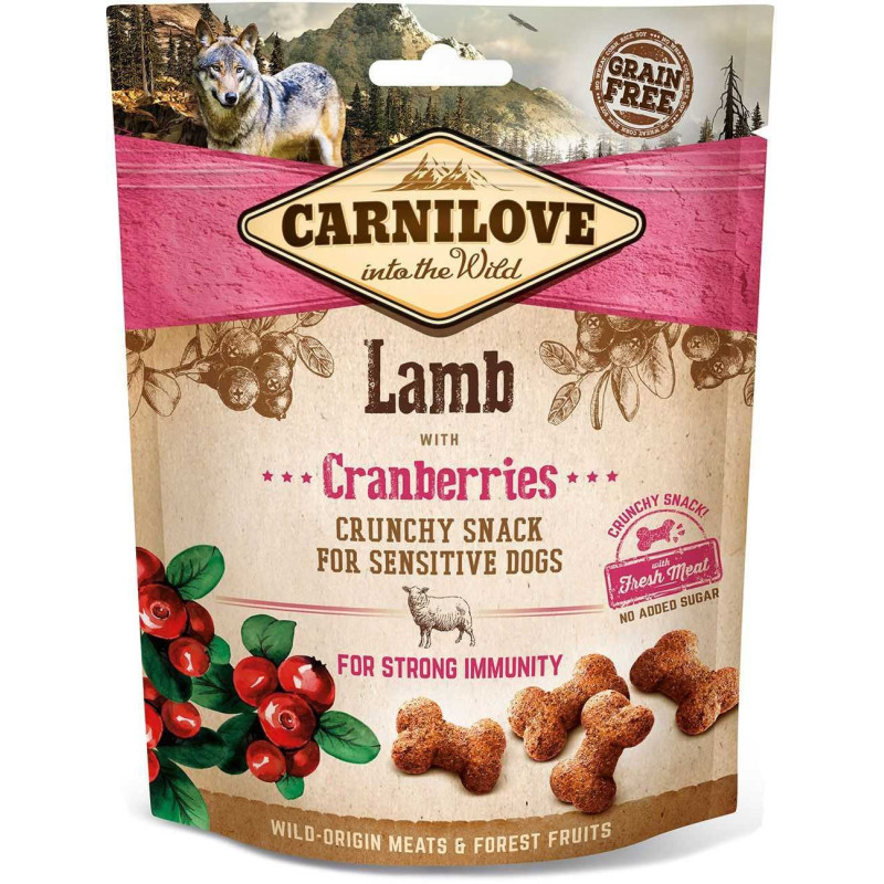 CARNILOVE Traški ėriena su spanguolėmis 200g