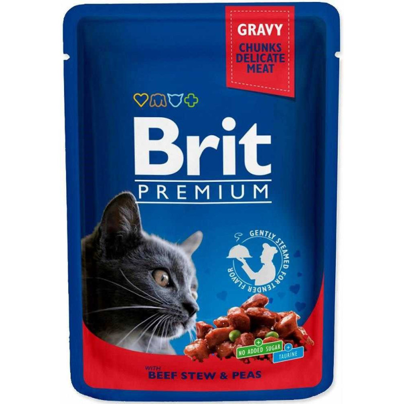 BRIT Aukščiausios kokybės jautienos troškinys su žirneliais 100g
