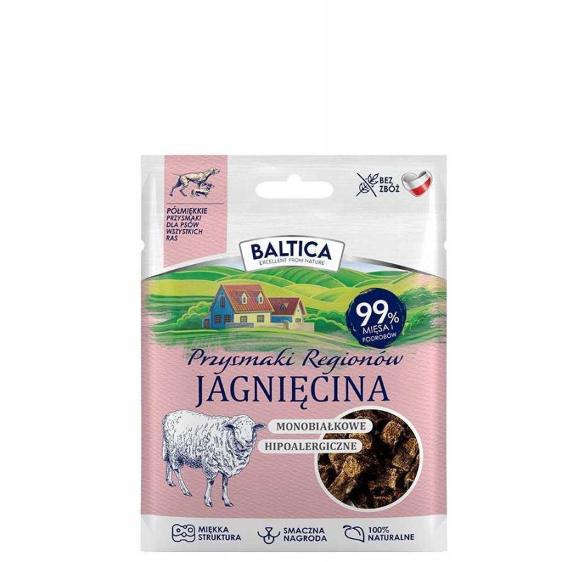 BALTICA Przysmaki regionów Monoprotein Lamb – skanėstai šunims – 30g