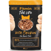 FITMIN for life suaugusių kačių ėdalas su vištiena - 85g FITMIN for life suaugusių kačių ėdalas su vištiena - 85g