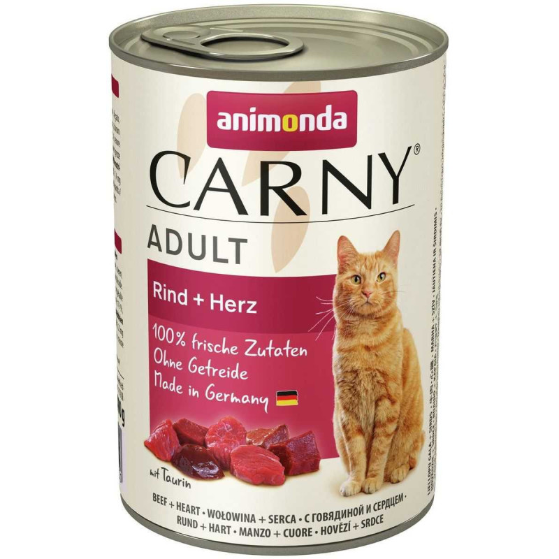 Animonda Carny suaugusioms jautienai ir širdelėms 400g