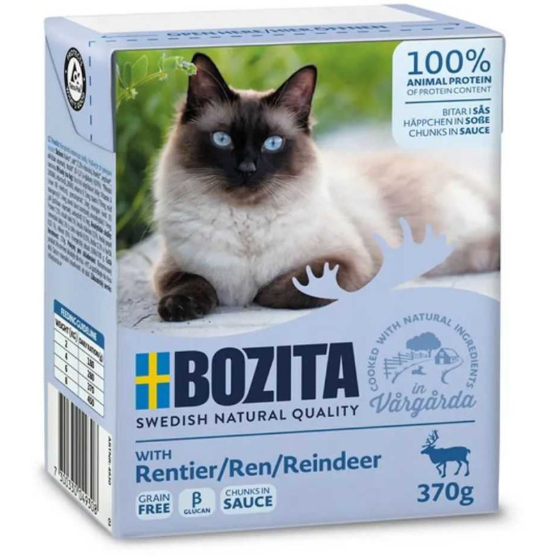 BOZITA Gabalėliai padaže su elniais 370g