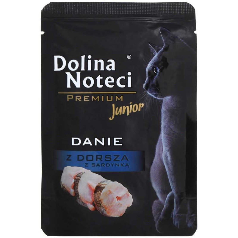 DOLINA NOTECI Aukščiausios kokybės jaunų menkių ir sardinių patiekalas 85g
