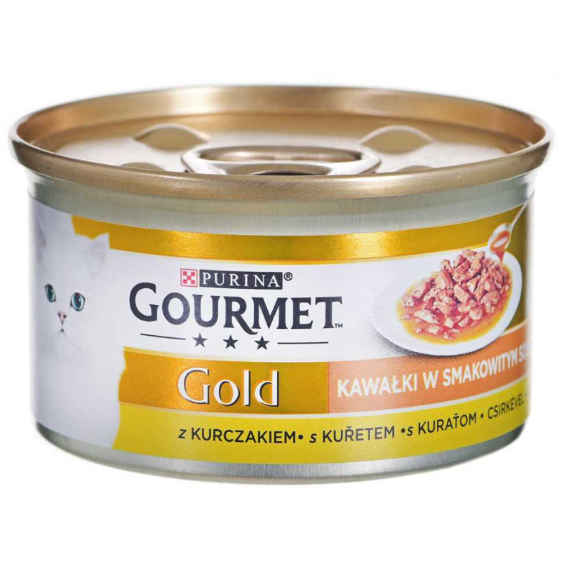 PURINA Gurmaniški Gold Padažas „Delights“ su vištiena 85 g