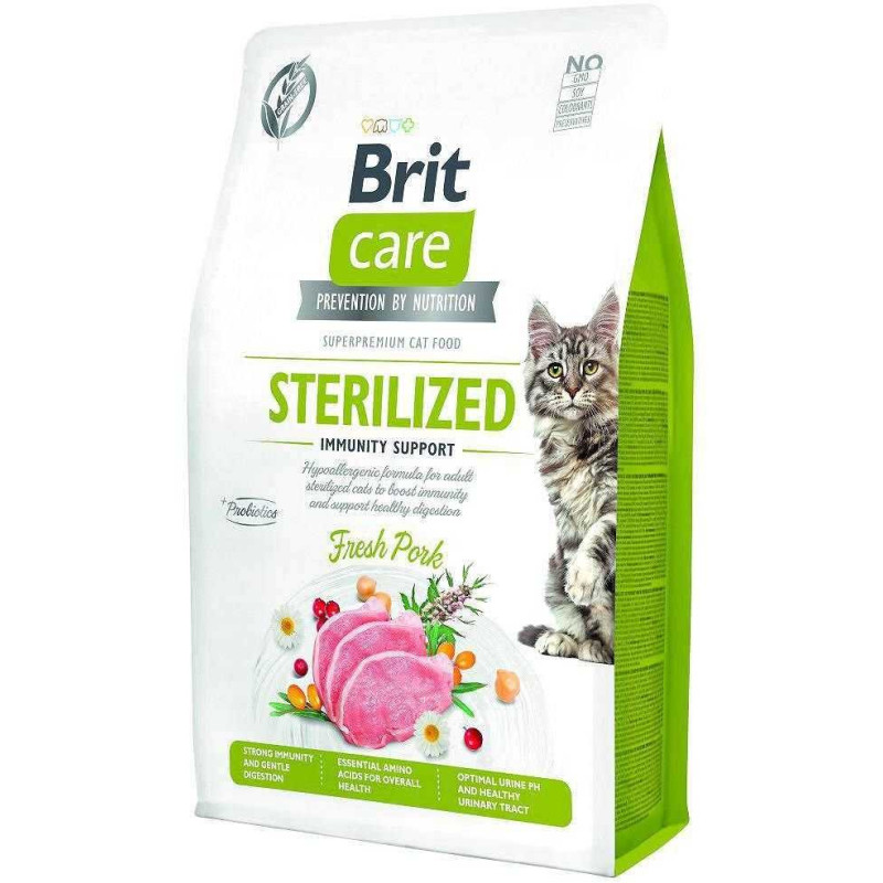BRIT Be grūdų sterilizuota šviežia kiauliena imunitetui stiprinti 7kg