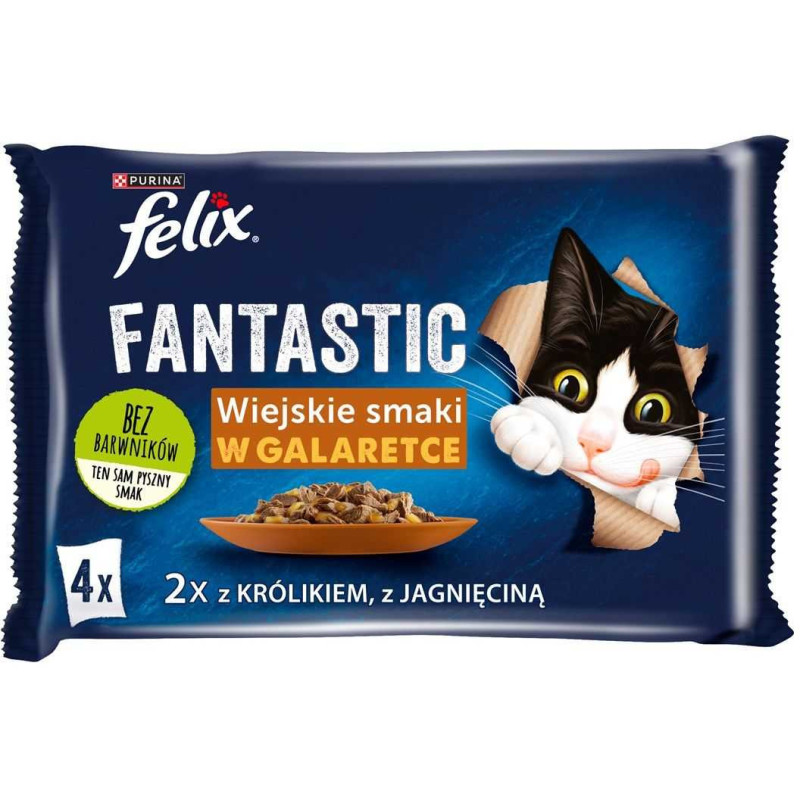 PURINA Fantastinis triušis Feliksas + ėriukas 4x85g