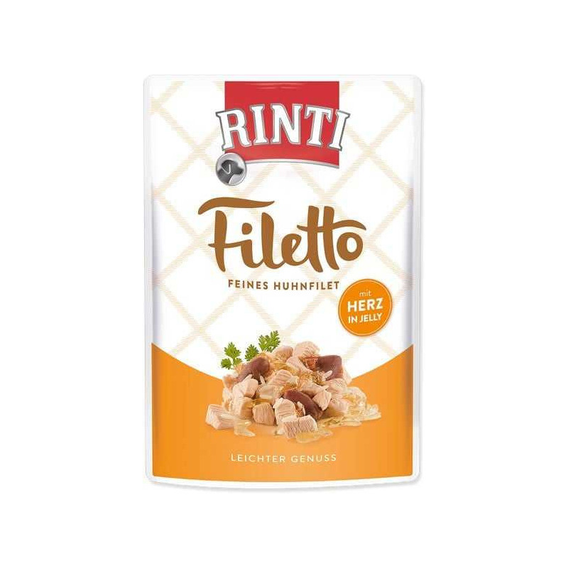 RINTI Rinti Rinti Filė 100g Vištienos ir paukštienos širdelių maišelis