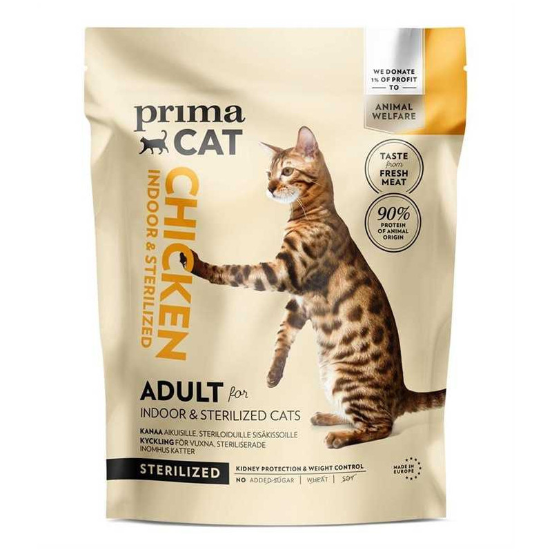 PRIMA Vištiena Cat Maistas sterilizuotoms suaugusioms katėms 400g