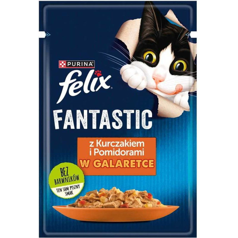 PURINA Felix Fantastiška vištiena ir pomidorai 85g