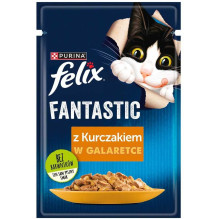 PURINA Felix Fantastic su vištiena drebučiuose 85g