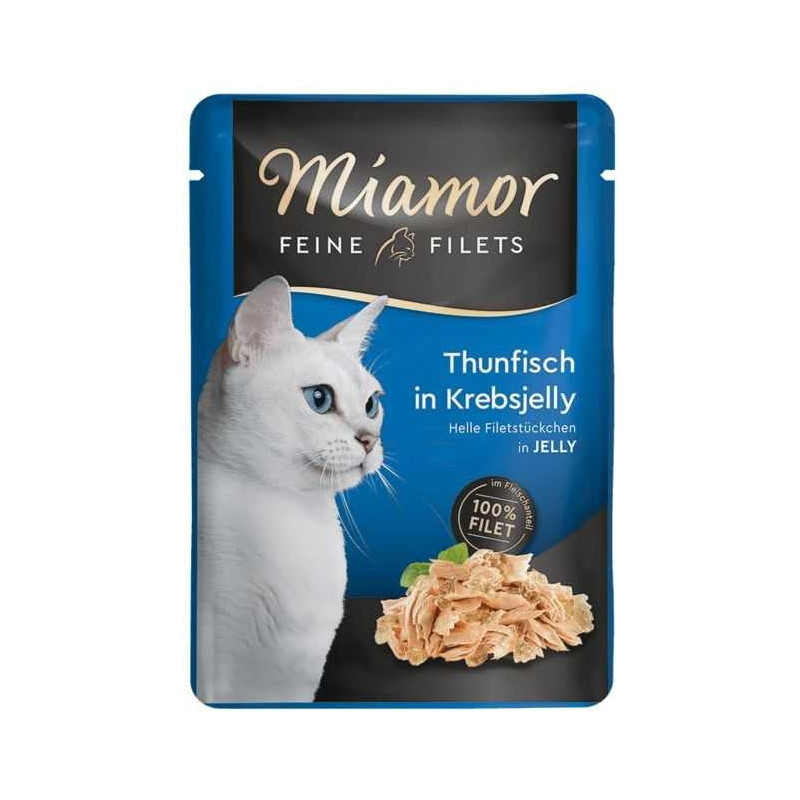 Miamor Smulkinti tuno ir krabo filė drebučiuose 100g