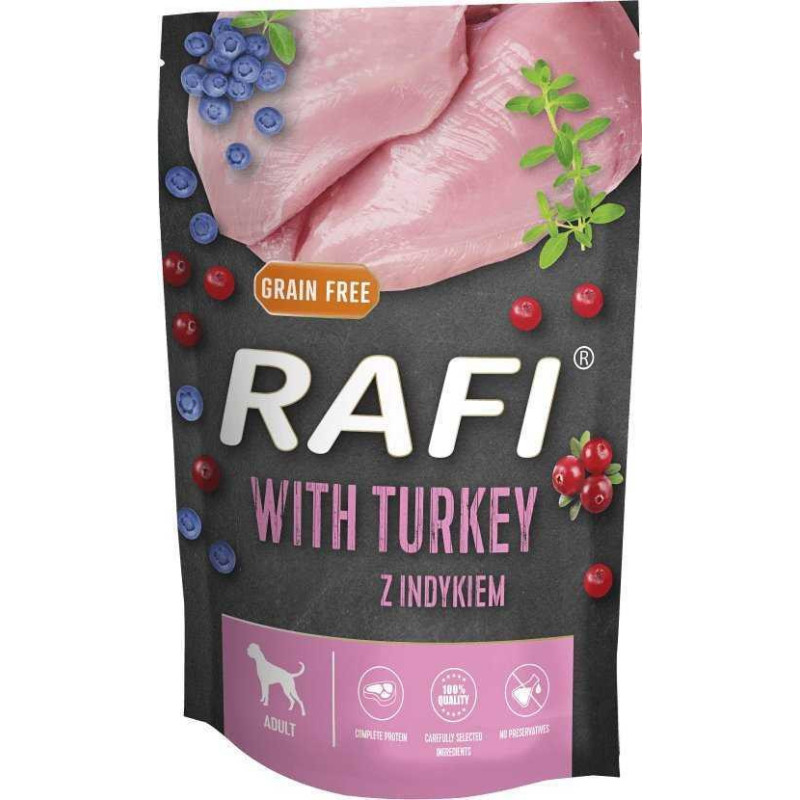 DOLINA NOTECI DOLINA NOTECI Rafi su kalakutiena - šlapias šunų ėdalas - 500g
