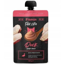 FITMIN Fitmin katė „For Life“ maišelis su grietinėlės padažu ir antimi 100g
