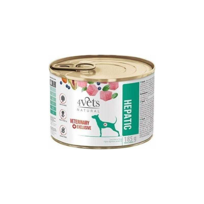 4vets 4VETS Natural Kepenų Dog - šlapias šunų maistas - 185 g