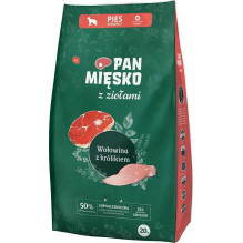 PAN MIĘSKO Pan Mięsko Su žolelėmis Jautiena su triušienos (suaugusiųjų) traškučiais M 20kg
