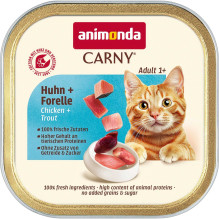 Animonda ANIMONDA CARNY kačių ėdalas Vištiena, upėtakis 85g