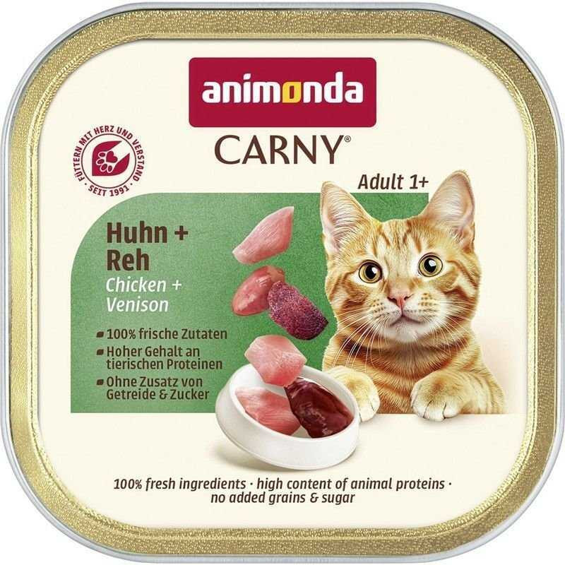Animonda ANIMONDA CARNY kačių maistui skirta vištiena, elniena 85g