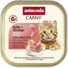 Animonda ANIMONDA CARNY kačių ėdalas su vištiena ir krevetėmis 85g