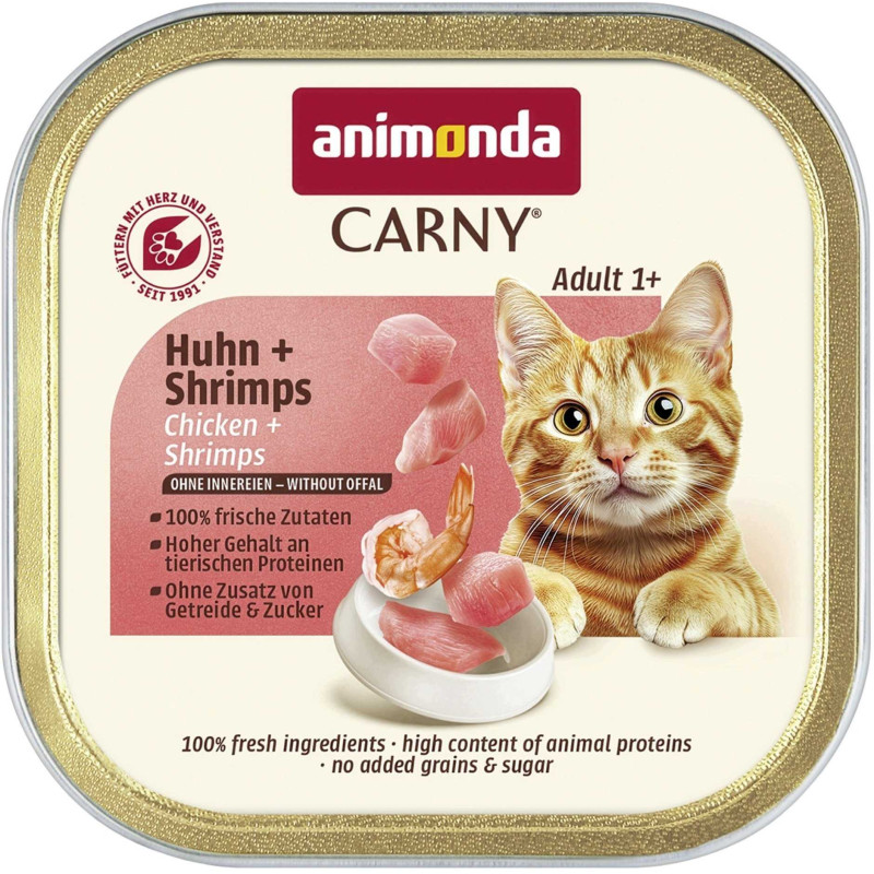 Animonda ANIMONDA CARNY kačių ėdalas su vištiena ir krevetėmis 85g