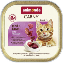 Animonda ANIMONDA CARNY kačių maistas jautiena, fazanas 85g