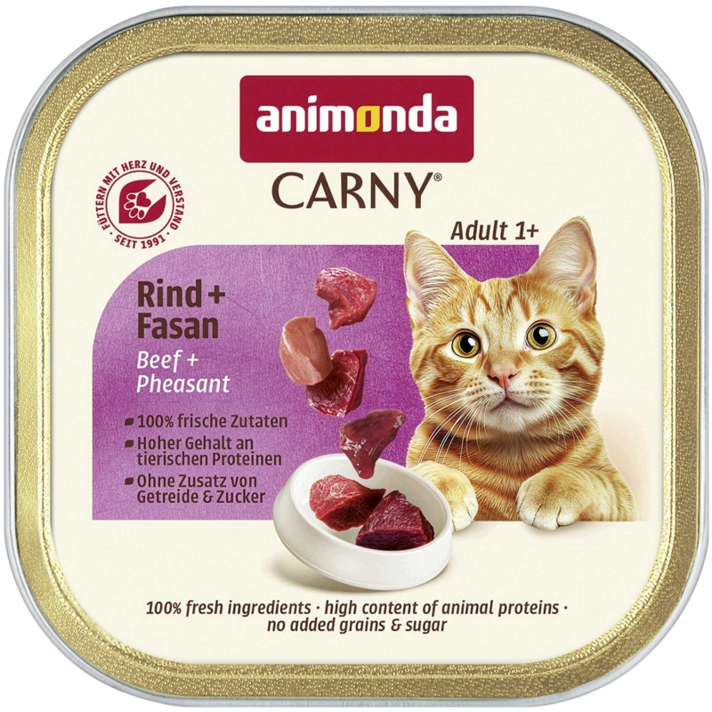 Animonda ANIMONDA CARNY kačių maistas jautiena, fazanas 85g