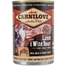 CARNILOVE Į laukinį ėriuką ir šerną 400g CARNILOVE Į laukinį ėriuką ir šerną 400g