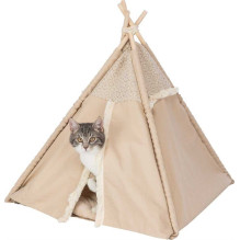 TRIXIE Trixie Boho Tipi, uždaras guolis šuniui / katei, smėlio spalvos, 55 x 65 x 55
