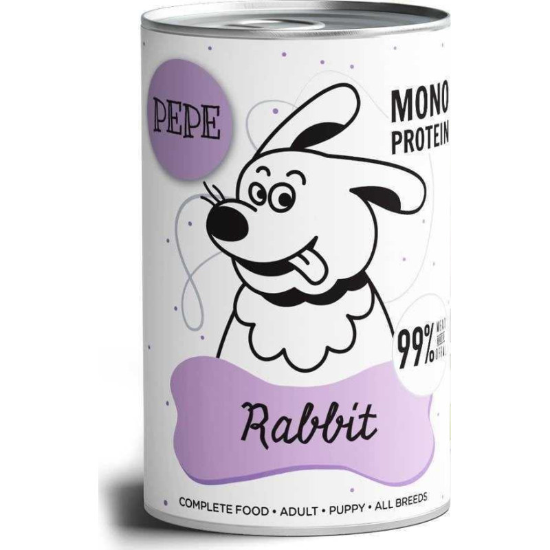 Pepe Rabbit - PAKA ZWIERZAKA šunų ėdalas 400g PAKA ZWIERZAKA