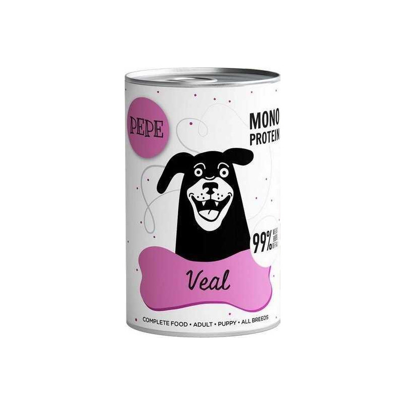 PAKA ZWIERZAKA PAKA ZWIERZAKA Pepe Veal – šlapias šunų maistas – 400g