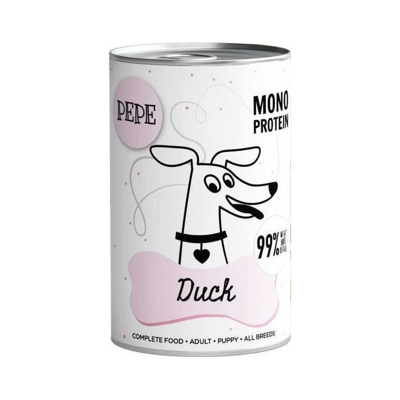 PAKA ZWIERZAKA PAKA ZWIERZAKA Pepe Duck – šlapias šunų maistas – 400g
