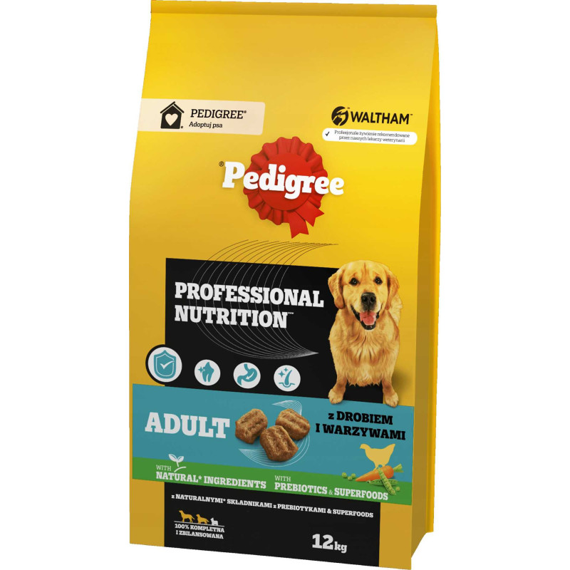 PEDIGREE Professional Nutrition Adult with Poultry and Vegetables 12kg