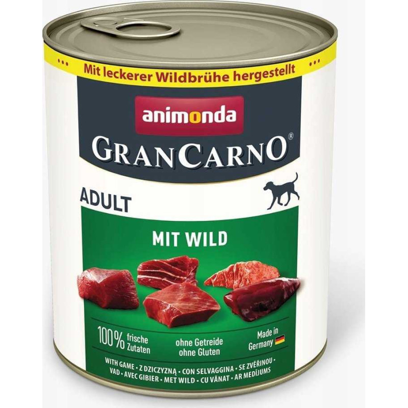Animonda ANIMONDA GranCarno Adult Game - wet dog food - 800g
