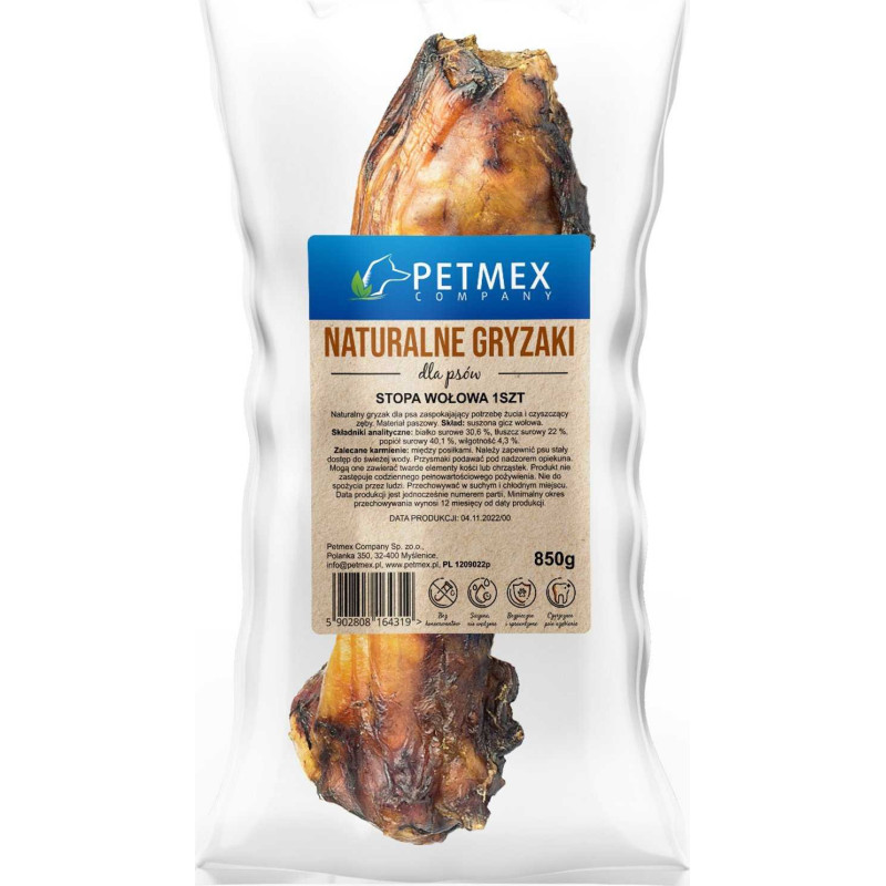 PETMEX PETMEX Beef foot - chew for dog - 850g