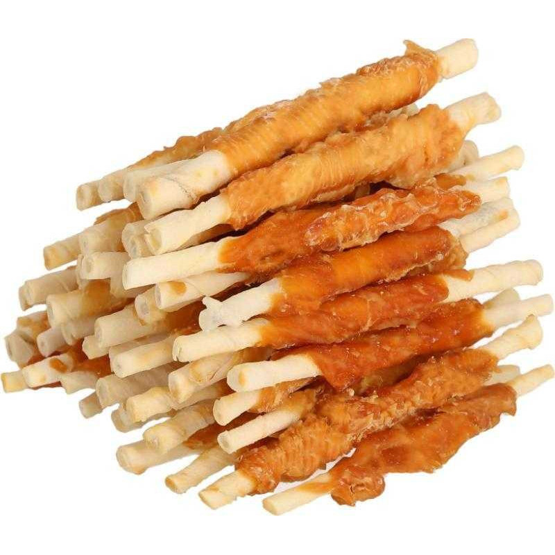 Hilton HILTON Chicken wrap white rawhide stick - dog treat - 500g