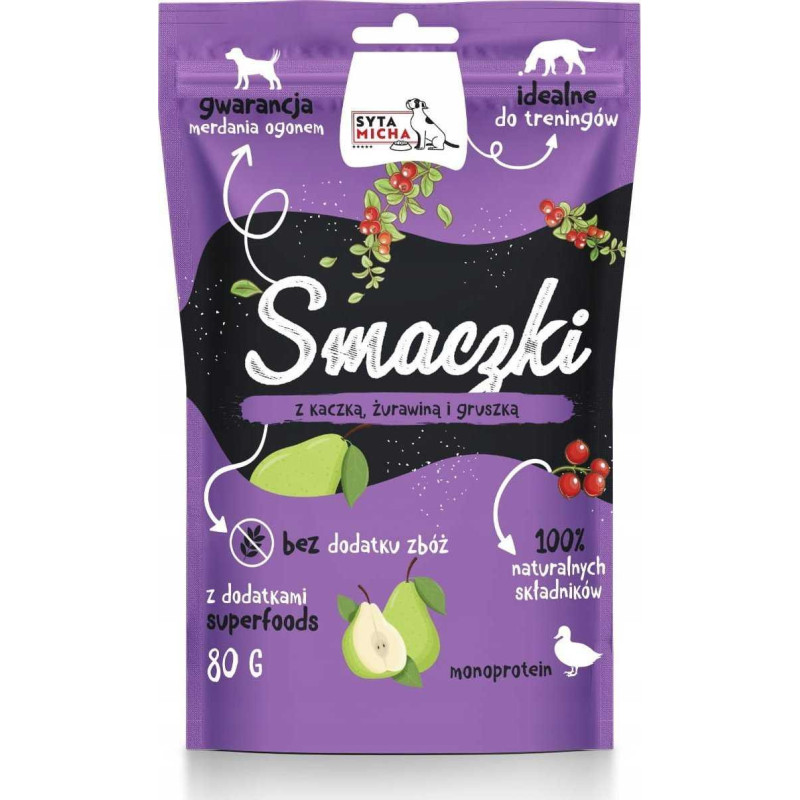 SYTA MICHA SYTA MICHA Duck, cranberry and pear treats - dog treat - 80 g