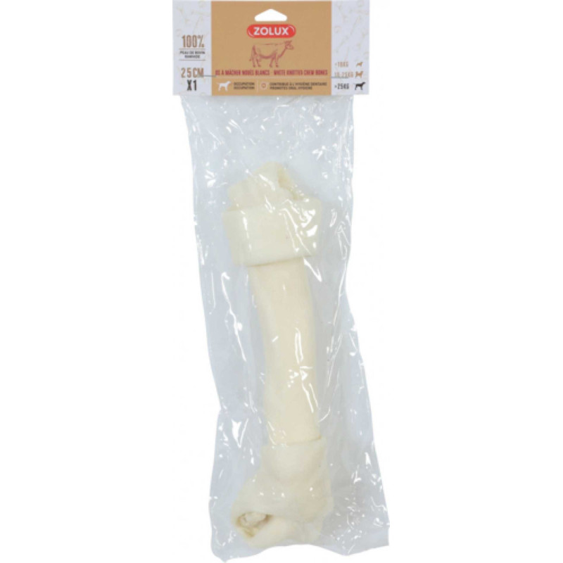 ZOLUX ZOLUX Knotted white bone - chew for dog - 140g