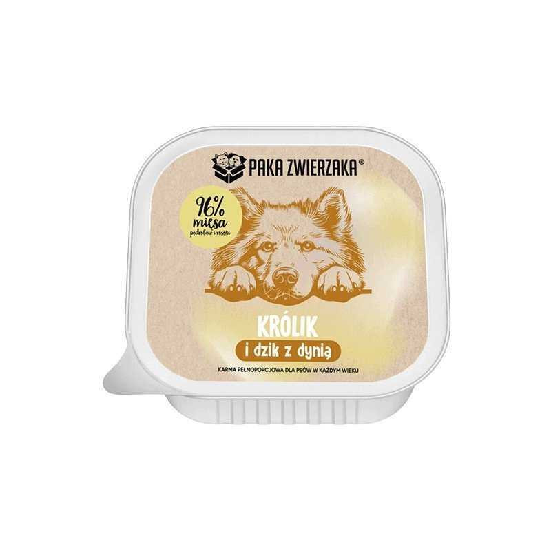 PAKA ZWIERZAKA _8413188 PAKA ZWIERZAKA Rabbit and boar with pumpkin - wet dog food -