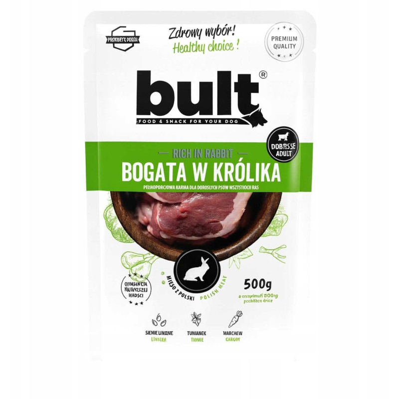 BULT Rich in rabbit - wet dog food - 500g