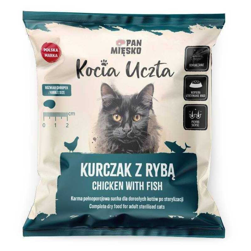 PAN MIĘSKO Pan Mięsko Dry cat food Cat's Feast Chicken with fish for