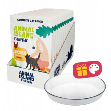Animal Island ANIMAL ISLAND Chicken fillet 12x85g + plate
