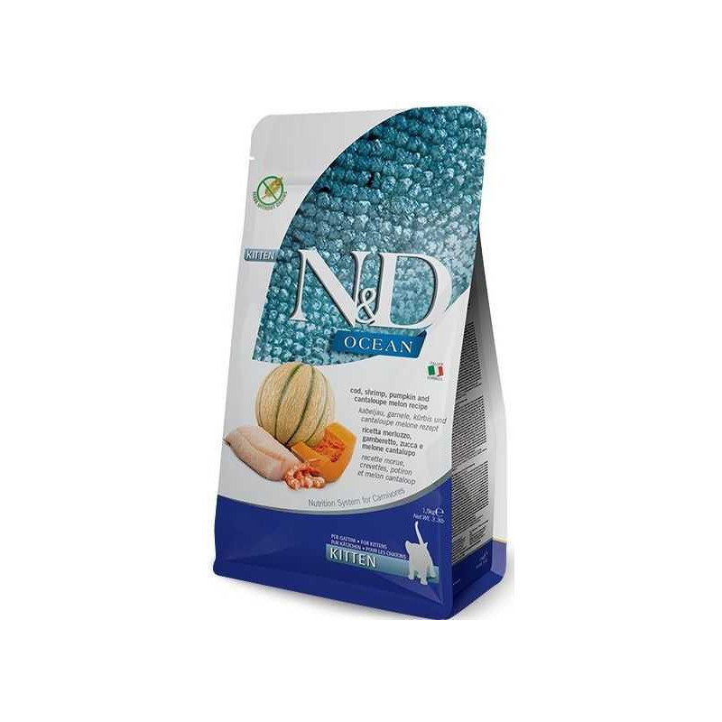 Farmina N&amp;D Ocean Cod+Shrimp+Pumpkin and Cantaloupe Melon 1,5kg
