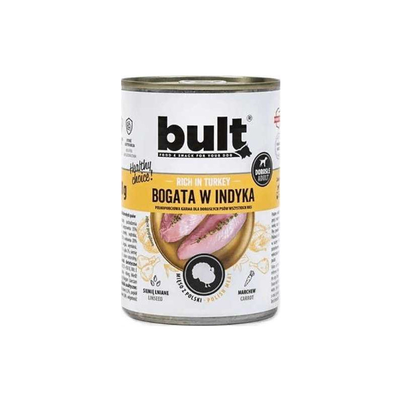 BULT Rich in turkey - Wet dog food - 800 g